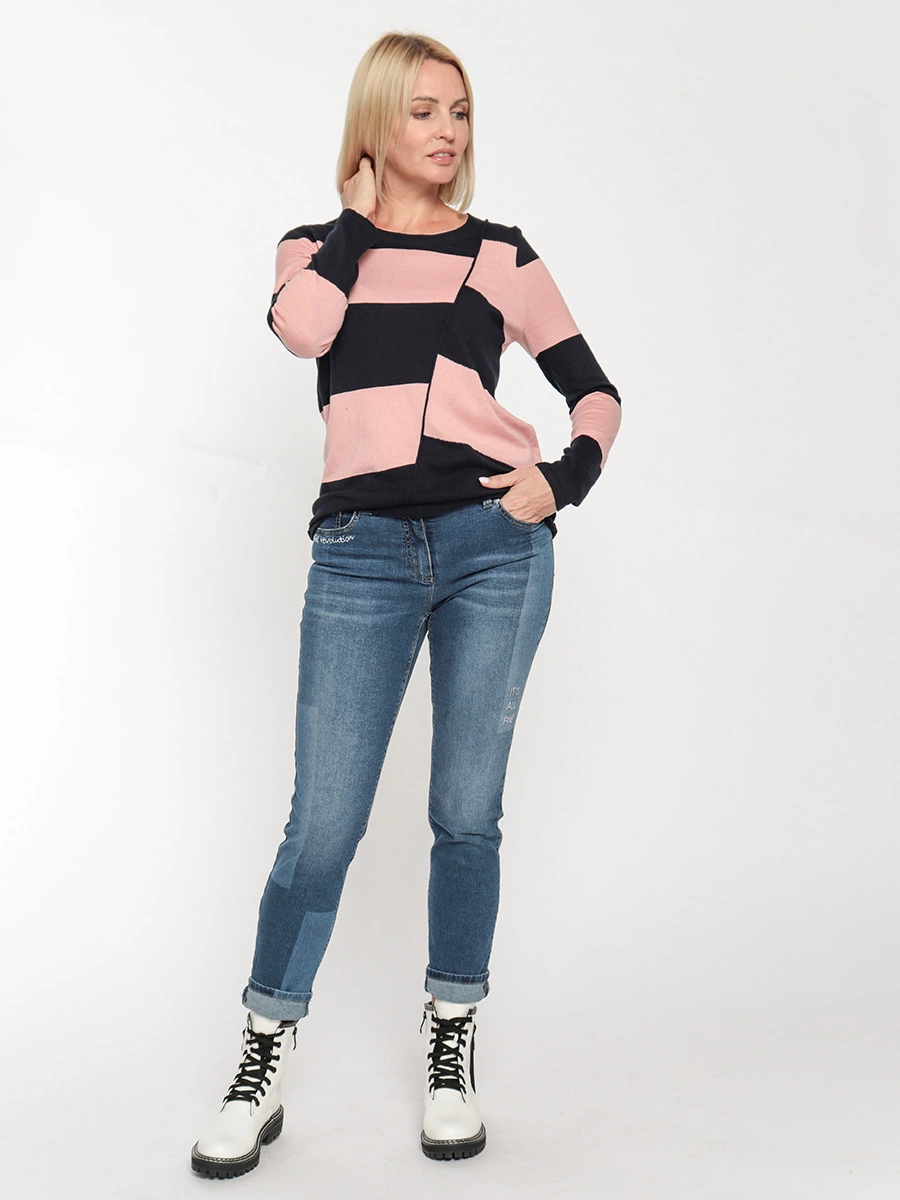 Двухцветный джемпер